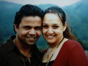 Rajpal Yadav With his wife Radha R Yadav